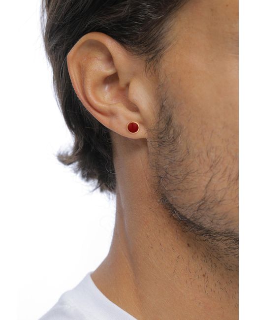 Kuzzoi Ohrstecker in Red für Herren