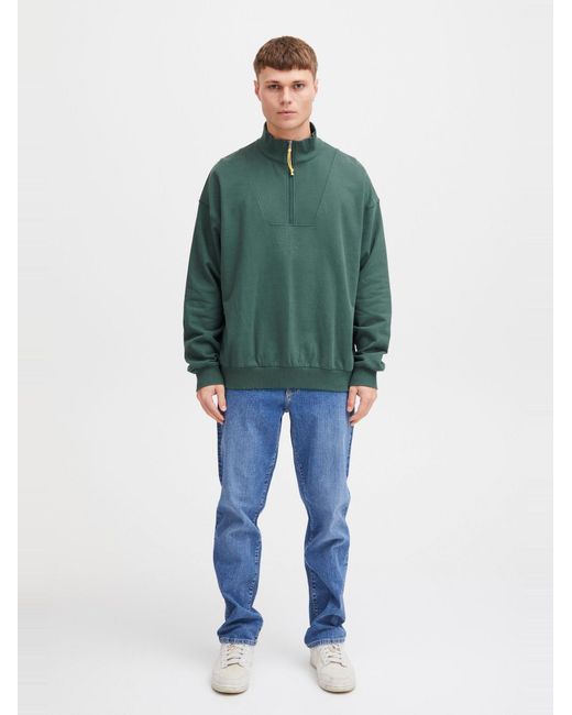 Solid Sweatshirt Ilham in Green für Herren
