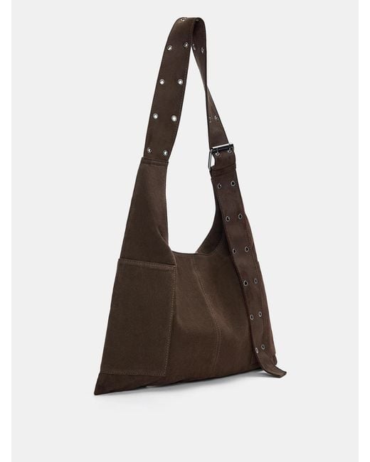 Pull&Bear Brown Schultertasche