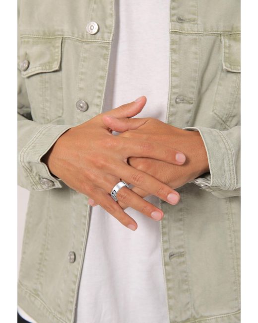 Kuzzoi Ring in Metallic für Herren