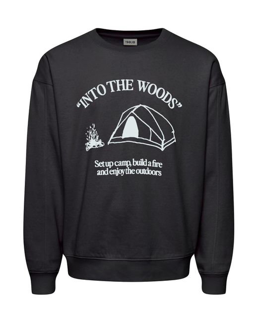 Solid Sweatshirt Hamad in Gray für Herren