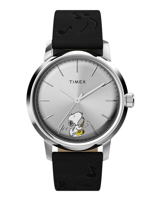 Timex Uhr Marlin Automatic X Peanuts Saxophonist in Gray für Herren