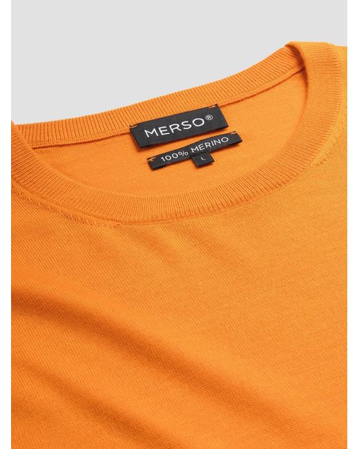 merso Pullover in Orange für Herren