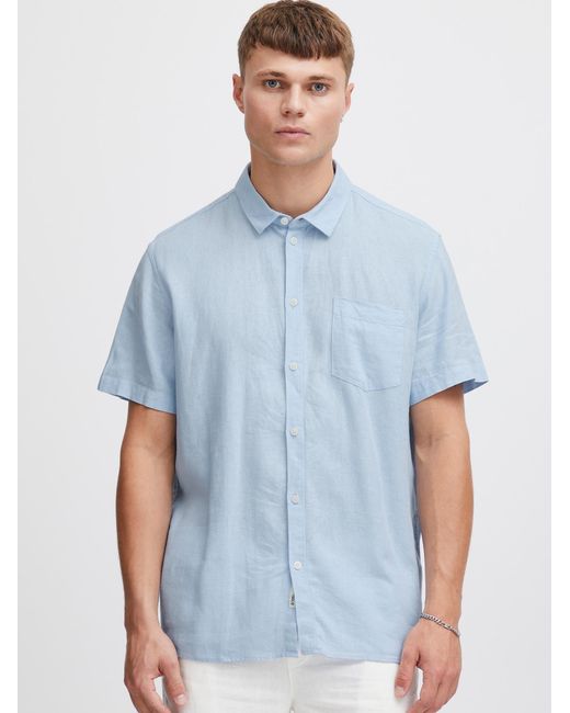 Solid Hemd Allan in Blue für Herren