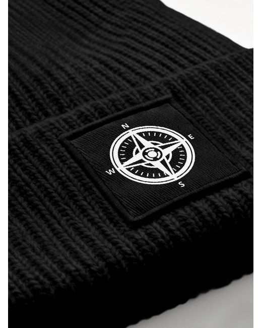 Neverless Black Mütze Kompass