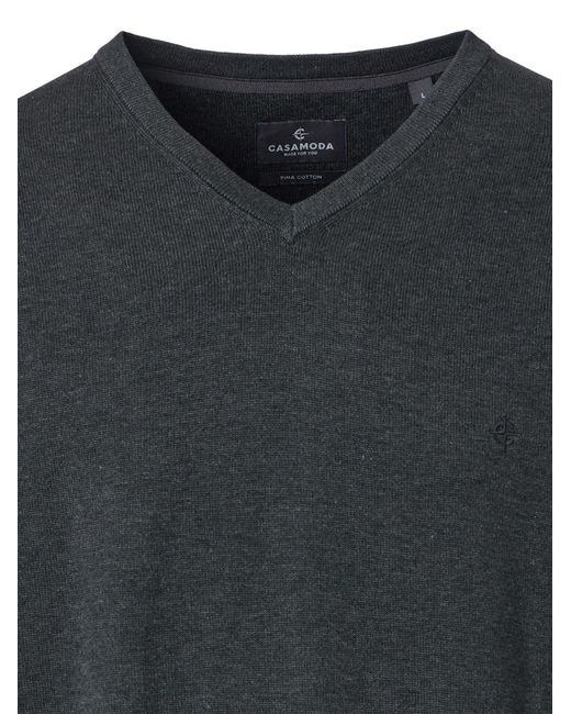 CASA MODA Pullover Basic in Black für Herren