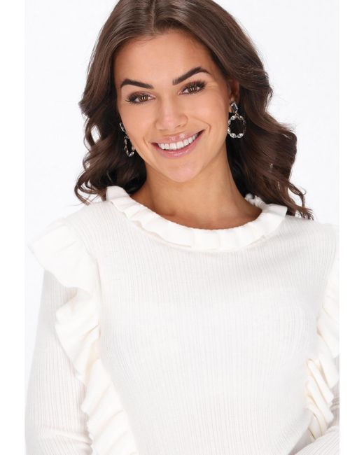 faina White Pullover