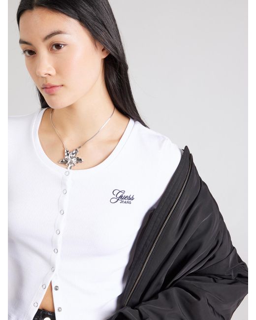 Guess White Strickjacke