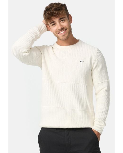 INDICODE Pullover Justice in White für Herren