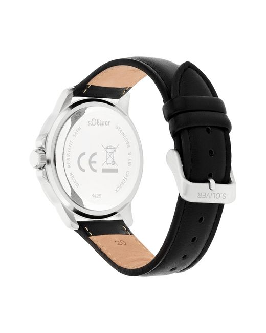 S.oliver Uhr in Black für Herren