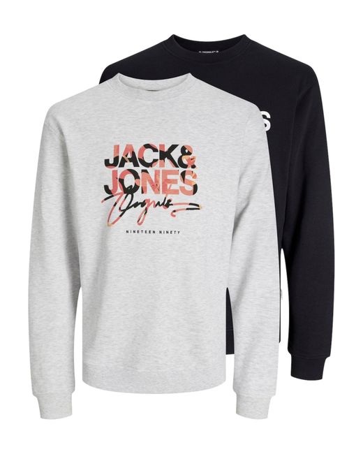 Jack & Jones Sweatshirt 'aruba' in Gray für Herren