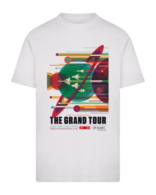 F4NT4STIC T-Shirt Nasa The Grand Tour Interplanetary in White für Herren