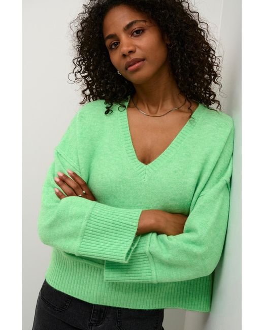 Kaffe Green Pullover