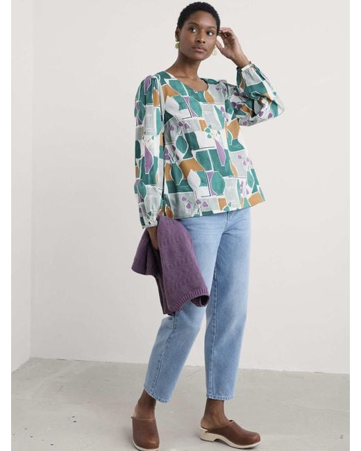 Seasalt Cornwall Blue Bluse 'Quill'
