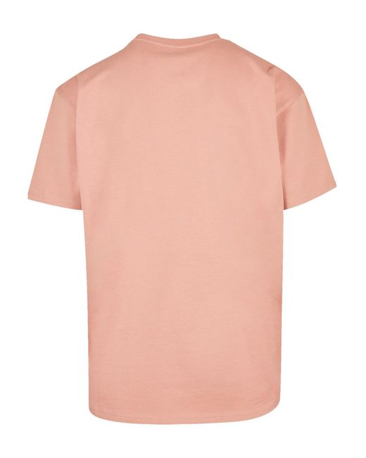 F4NT4STIC T-Shirt Alien Peace Sunset in Pink für Herren