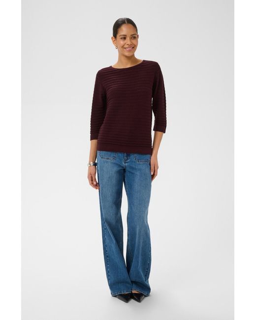 Kaffe Purple Pullover