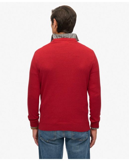 Superdry & Co Pullover Essentials in Red für Herren