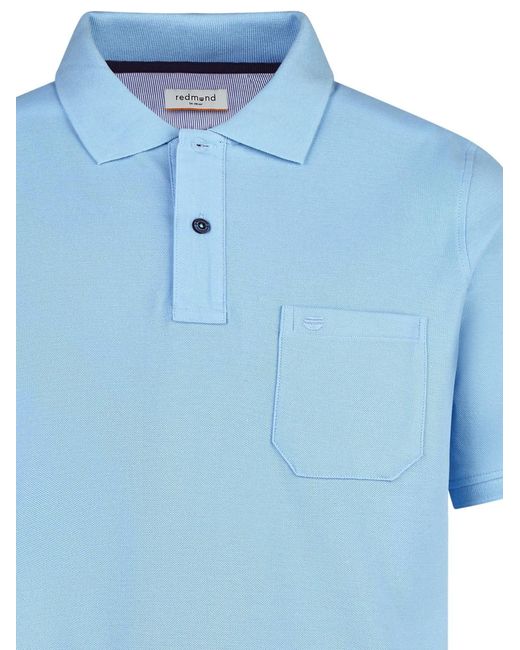 Redmond Shirt Basic in Blue für Herren