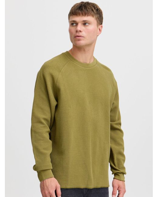 Solid Sweatshirt Marwin in Green für Herren
