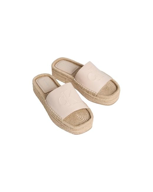 Calvin Klein White Pantolette Ebeth