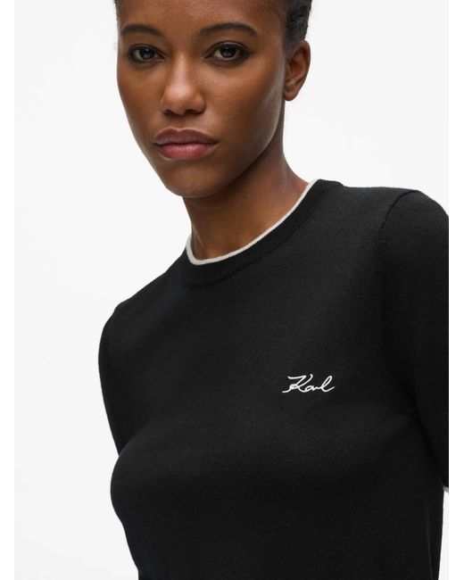 Karl Lagerfeld Black Pullover