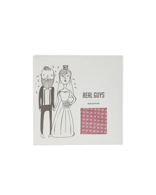 REAL GUYS Einstecktuch in Pink für Herren