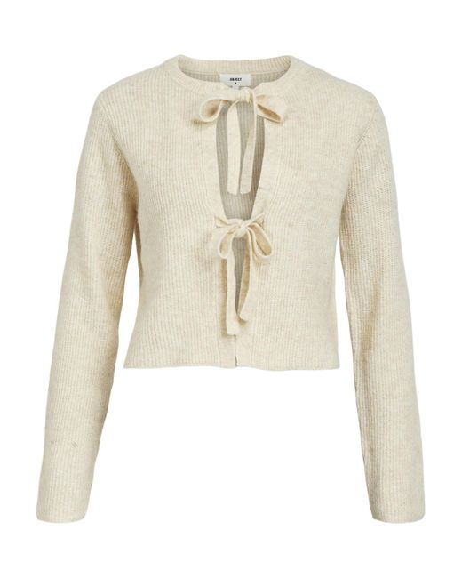 Object Natural Strickjacke Parvi