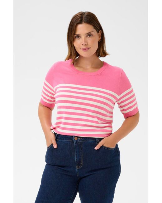Kaffe Pink Pullover Clizzy