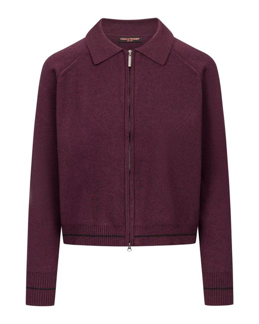 Frieda & Freddies Purple Strickjacke