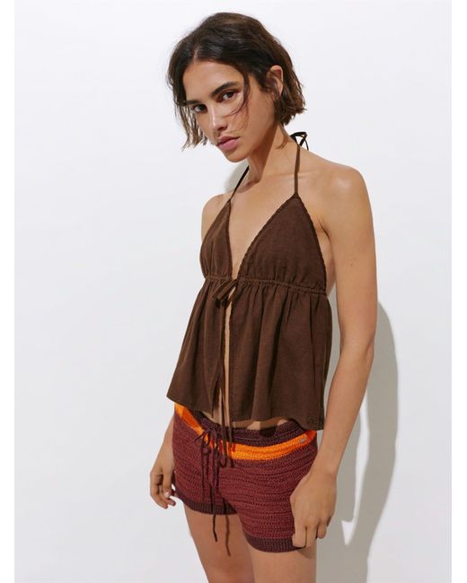 Pull&Bear Brown Top Pacific