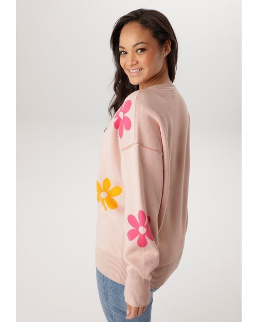 Aniston Pink Pullover
