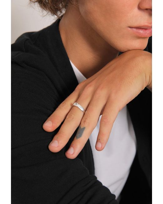 Kuzzoi Ring in Metallic für Herren