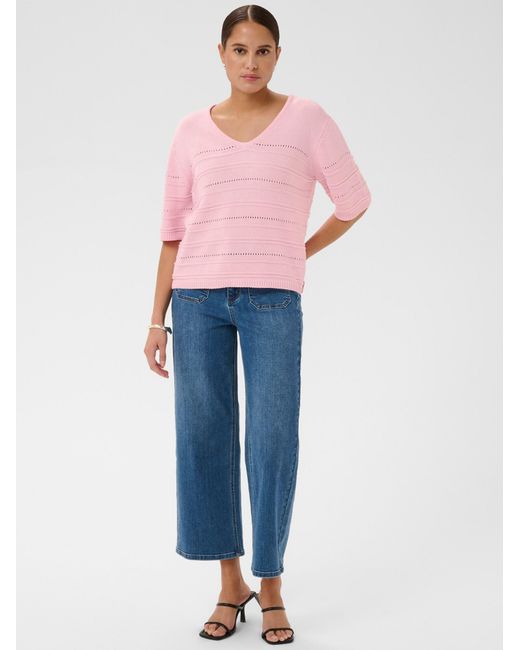 Kaffe Pink Pullover Mellie