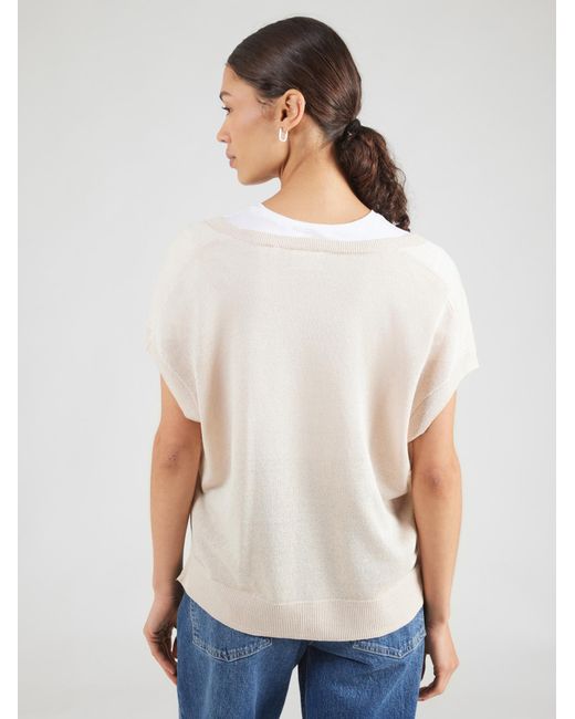 Comma, White Pullover