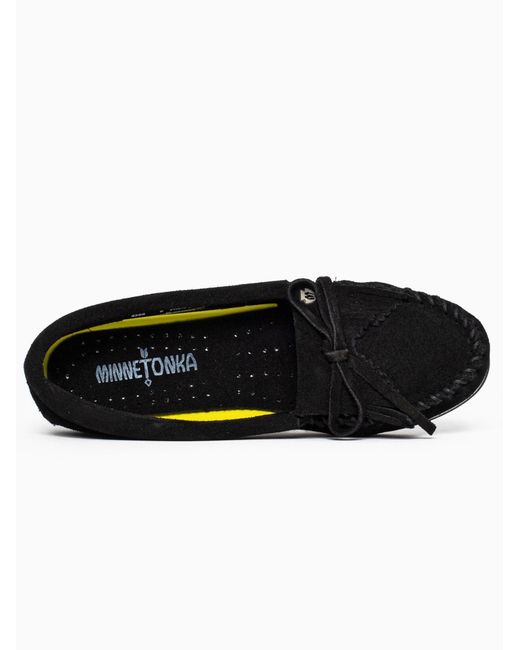 Minnetonka Black Mokassin Kilty Plus