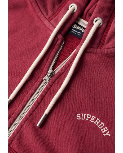 Superdry Red Sweatjacke 'Essential'