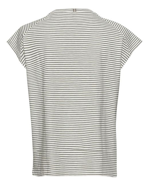 Camel Active Gray Ringelshirt Aus Zertifizierter Baumwolle