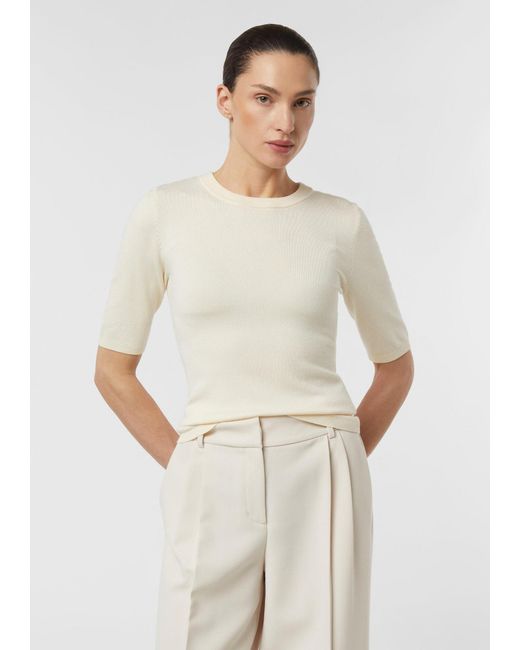 Comma, White Strickpullover