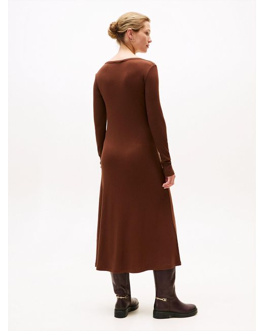 Tommy Hilfiger Brown Kleid