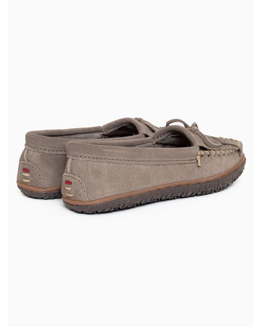 Minnetonka Gray Mokassin Kilty