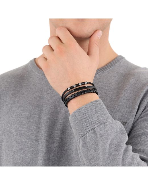 S.oliver Armband in Black für Herren