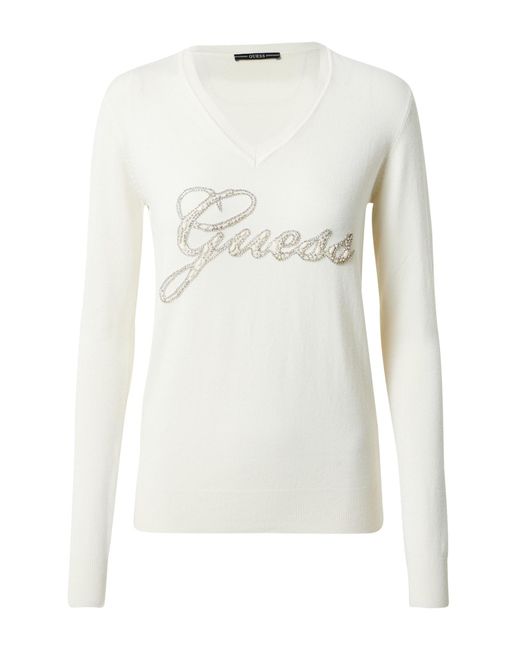 Guess White Pullover 'juliette'