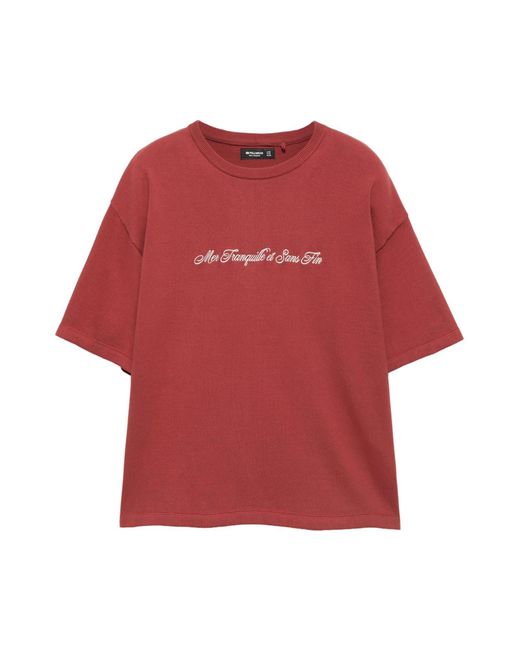 Pull&Bear Pullover in Red für Herren