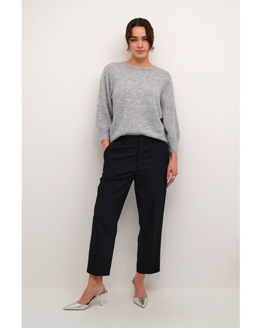 Kaffe Gray Pullover Ka Meridith