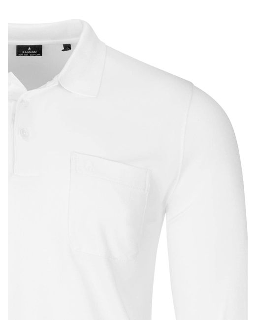 RAGMAN Shirt Basic in White für Herren