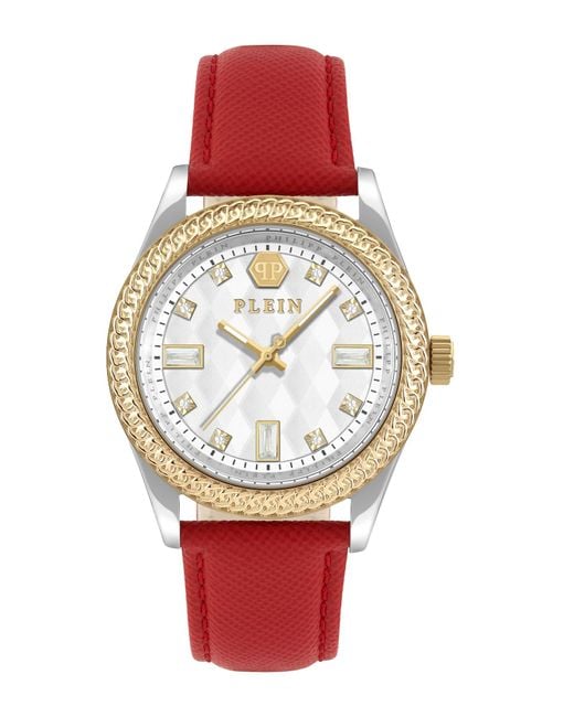 Philipp Plein Queen Damenred Uhr Pwcda0124