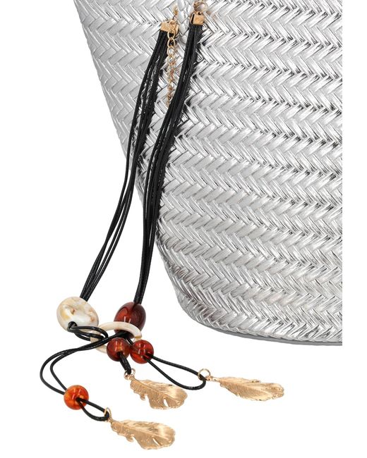 faina White Handtasche