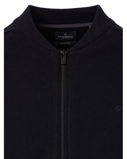 CASA MODA Strickjacke Basic in Black für Herren