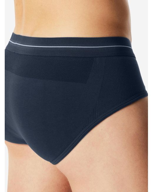Schiesser Slip Cotton Flex in Blue für Herren