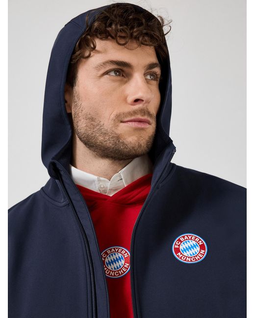 FC Bayern München Softshelljacke Essentials in Blue für Herren